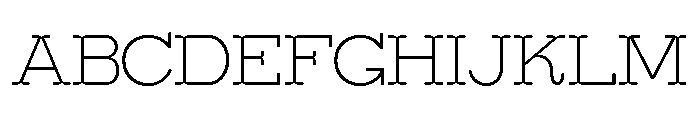 Surfbird Cut Round Thin Font UPPERCASE