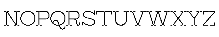 Surfbird Cut Round Thin Font UPPERCASE