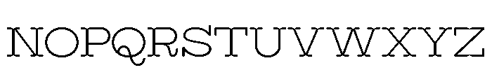 Surfbird Cut Round Thin Font LOWERCASE