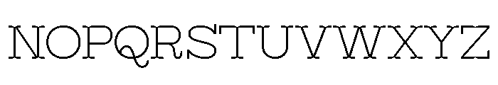 Surfbird Cut Thin Font UPPERCASE