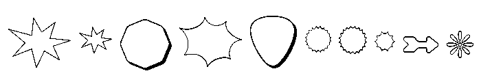 Surfbird Graphics Contour Font OTHER CHARS