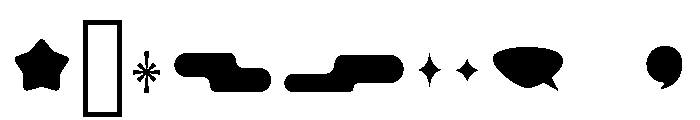 Surfbird Graphics Fill Font OTHER CHARS