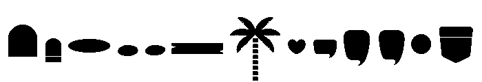 Surfbird Graphics Fill Font LOWERCASE
