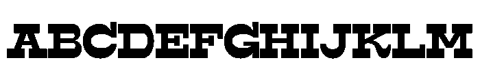 Surfbird Slab Bold Font UPPERCASE