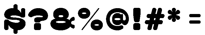 Surfbird Slab Round Black Font OTHER CHARS