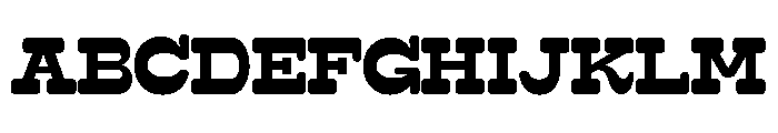 Surfbird Slab Round Bold Font UPPERCASE