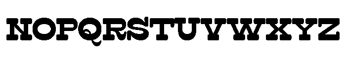 Surfbird Slab Round Bold Font UPPERCASE