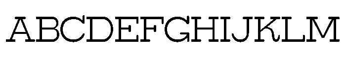 Surfbird Slab Round Light Font UPPERCASE