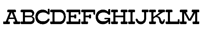 Surfbird Slab Round Medium Font UPPERCASE