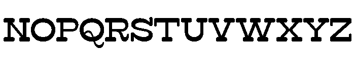 Surfbird Slab Round Medium Font UPPERCASE