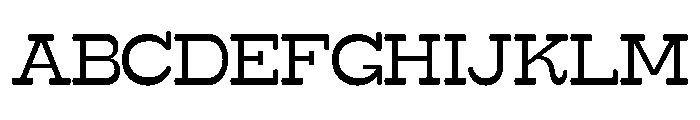 Surfbird Slab Round Regular Font UPPERCASE