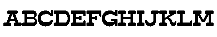 Surfbird Slab Round Semi Bold Font UPPERCASE