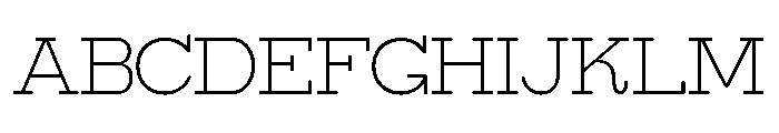 Surfbird Slab Round Thin Font UPPERCASE