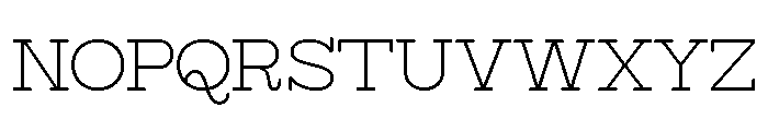 Surfbird Slab Round Thin Font UPPERCASE