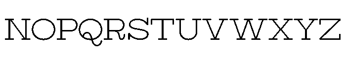 Surfbird Slab Round Thin Font LOWERCASE