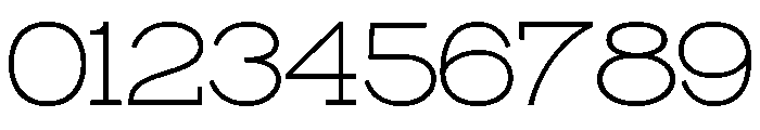 Surfbird Slab Thin Font OTHER CHARS