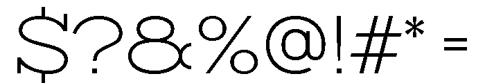 Surfbird Slab Thin Font OTHER CHARS
