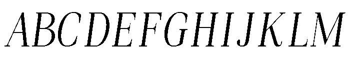 Svara Italic Font UPPERCASE