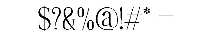 Svara Regular Font OTHER CHARS