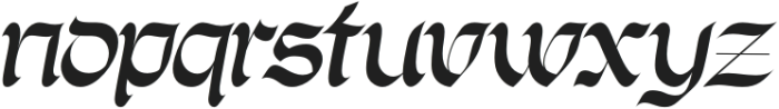 Svolta Italic otf (400) Font LOWERCASE