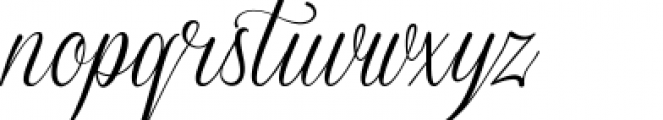 Sverige Script Clean Font LOWERCASE