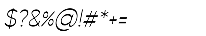 Svaiga Extra Light Italic Font OTHER CHARS