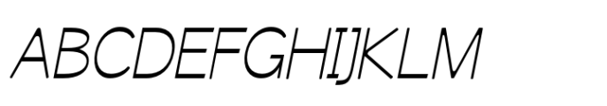 Svaiga Extra Light Italic Font UPPERCASE