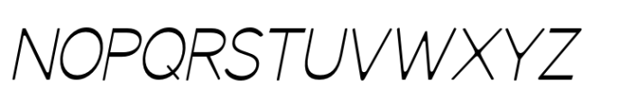Svaiga Extra Light Italic Font UPPERCASE