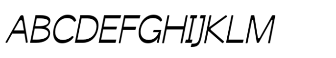 Svaiga Light Italic Font UPPERCASE