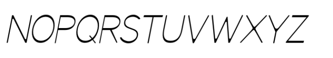 Svaiga Thin Italic Font UPPERCASE