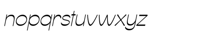 Svaiga Thin Italic Font LOWERCASE