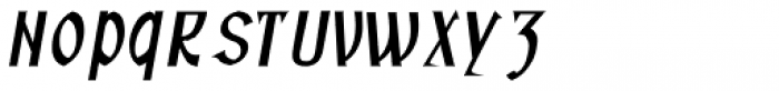 Svati Sava Bold Italic Font LOWERCASE