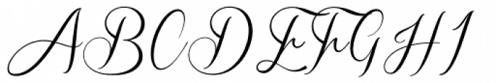 Sverige Script Font UPPERCASE