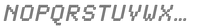 Svolta Pa Outline Inline Italic Font UPPERCASE