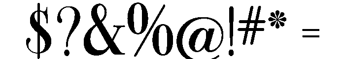 SwashingtonJF Regular Font OTHER CHARS