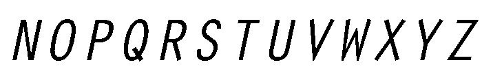 Sweet And Salty Italic Font UPPERCASE
