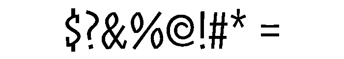 Sweet And Salty Light Font OTHER CHARS