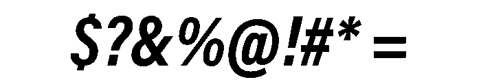 Swiss 721 Bold Italic Font OTHER CHARS