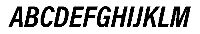 Swiss 721 Bold Italic Font UPPERCASE