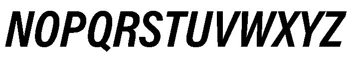 Swiss 721 Bold Italic Font UPPERCASE