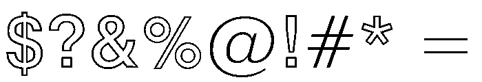 Swiss 721 Bold Font OTHER CHARS