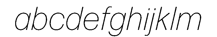 Swiss 721 Extra Light Italic FONT