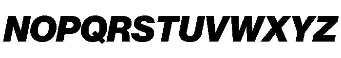 Swiss 721 Heavy Italic Font UPPERCASE