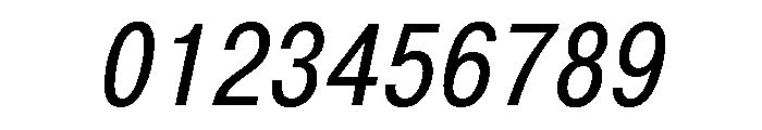 Swiss 721 Italic Font OTHER CHARS