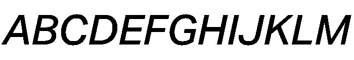 Swiss 721 Medium Italic Font UPPERCASE
