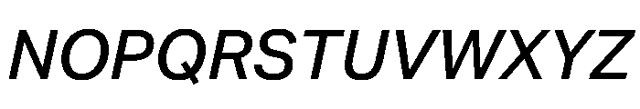 Swiss 721 Medium Italic Font UPPERCASE