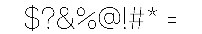 Swiss 721 Thin Font OTHER CHARS