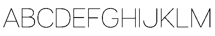 Swiss 721 Thin Font UPPERCASE
