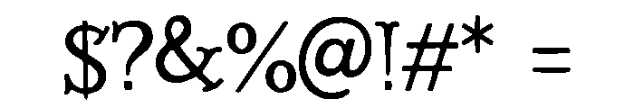 Swallowtail_Perch Font OTHER CHARS