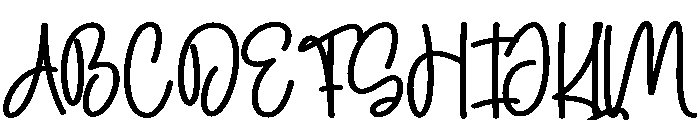 Swanky Calligraph Font UPPERCASE